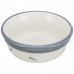 Миска Trixie Ceramic Bowl для котів, діаметр 12 см, 300 мл, біла/синьо-сіра
