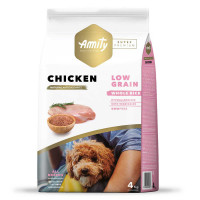 Сухой корм Amity Super Premium Adult Chicken для взрослых собак всех пород, низкозерновой, с курицей, 4 кг Сухой корм Amity Super Premium Adult Chicken для взрослых собак всех пород, низкозерновой, с курицей, 4 кг