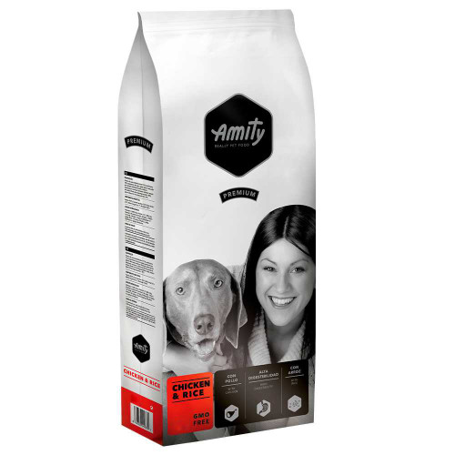 Сухий корм Amity Premium Adult Chicken&Rice для дорослих собак всіх порід, з куркою та рисом, 3 кг