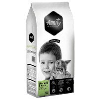 Сухий корм Amity Premium Chicken&Rice Kitten для кошенят, з куркою та рисом, 500 г Сухий корм Amity Premium Chicken&Rice Kitten для кошенят, з куркою та рисом, 500 г