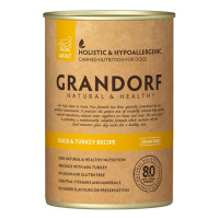 Консерви Grandorf Duck&Turkey для дорослих собак, з м'ясом качки та індички, 400 г Консерви Grandorf Duck&Turkey для дорослих собак, з м'ясом качки та індички, 400 г