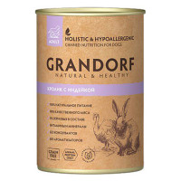 Консерви Grandorf Rabbit&Turkey для дорослих собак, з м'ясом кролика та індички, 400 г Консерви Grandorf Rabbit&Turkey для дорослих собак, з м'ясом кролика та індички, 400 г