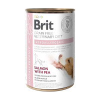 Консервы Brit VetDiets Dog Hypoallergenic для поддержки сосудов у собак, с лососем и горохом, 400 г Консервы Brit VetDiets Dog Hypoallergenic для поддержки сосудов у собак, с лососем и горохом, 400 г