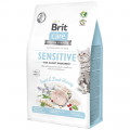 Сухой корм Brit Care Cat Sensitive GF Allergy Management для кошек с чувствительным пищеварением, с насекомыми и селедкой, 400 г