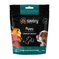Хрусткі ласощі Savory для здорового росту цуценят, ягня та обліпихи, 200 г Хрусткі ласощі Savory для здорового росту цуценят, ягня та обліпихи, 200 г