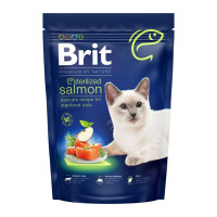 Сухий корм Brit Premium By Nature Sterilised для стерилізованих кішок, з лососем, 800 г Сухий корм Brit Premium By Nature Sterilised для стерилізованих кішок, з лососем, 800 г