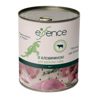 Вологий корм Essence для дорослих собак, з яловичиною, 800 г
