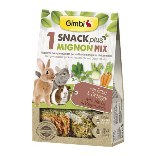 Лакомство GimBi микс для грызунов, с травами и овощами, 50 г