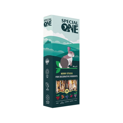 Ласощі Special One палички для декоративних гризунів, ягідні 90 г