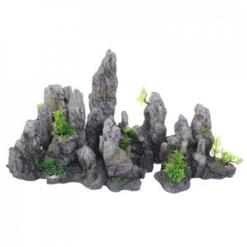 Декорація Yusee Готова композиція - Сіра гора 67x26x35см