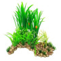 Искусственное растение Yusee Пещера с растениями XL 20x14x33см