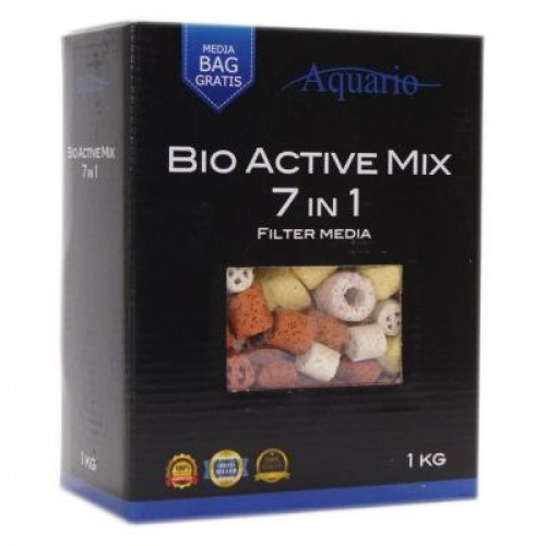 Наполнитель для биологической фильтрации Aquario Bio-Active Mix 7in1 1kg (керамика)