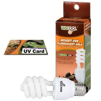 Лампочка Е27 WaCool Desert UVB 10.0 13W + UV card Лампочка Е27 WaCool Desert UVB 10.0 13W + UV card