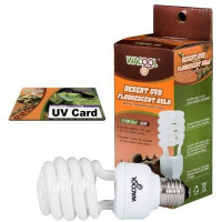 Лампочка е27 WaCool Desert UVB 10.0 26W + UV card Лампочка е27 WaCool Desert UVB 10.0 26W + UV card