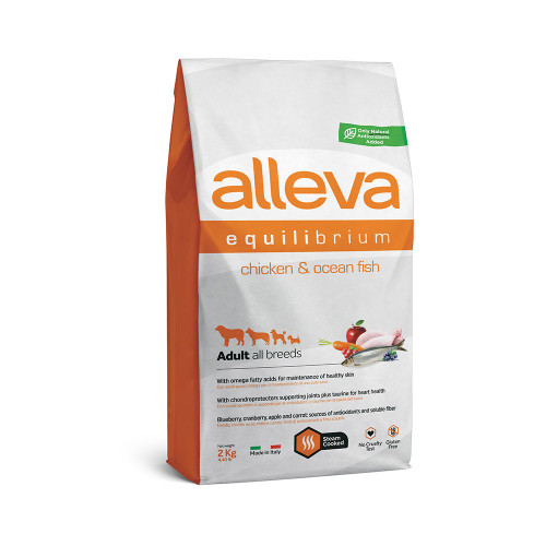 Сухий корм Alleva Equilibrium Sensitive Adult Chicken&Ocean Fish All Breeds для собак усіх порід, 2 кг