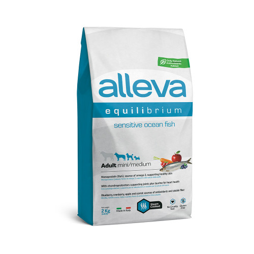 Сухий корм Alleva Equilibrium Sensitive Adult Ocean Fish Mini/Medium для собак дрібних та середніх порід, 2 кг