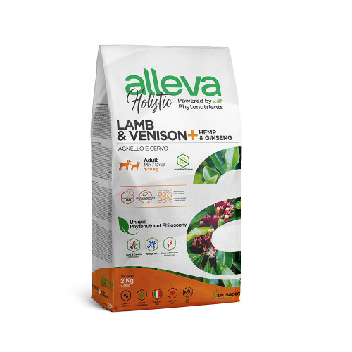 Сухий корм Alleva Holistic Adult Lamb&Venison Medium/Maxi для собак середніх та великих порід, 2 кг