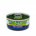 Вологий корм Farmina N&D Grain Free Prime Lamb Adult для котів, беззернової, з ягнятком та чорницею 70 г