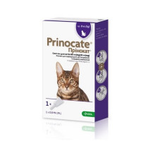 Капли от блох и паразитов KRKA Prinocate для кошек весом 4-8 кг, 0.8 мл, цена за 1 пипетку Капли от блох и паразитов KRKA Prinocate для кошек весом 4-8 кг, 0.8 мл, цена за 1 пипетку