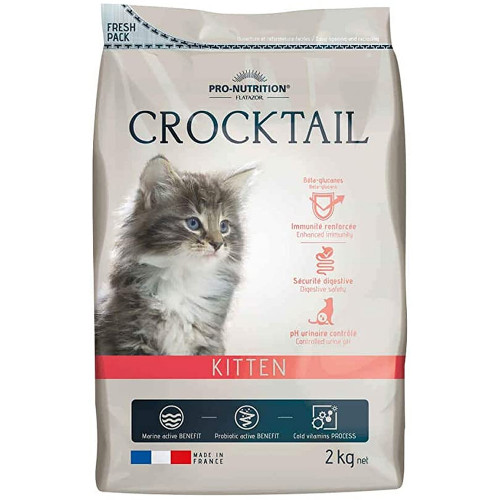 Сухий корм Pro-Nutrition Flatazor Crocktail Kitten для кошенят та кішок наприкінці вагітності та під час лактації, 2 кг