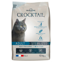 Сухий корм Pro-Nutrition Flatazor Crocktail Adult Sterilized Fish для стерилізованих котів, з рибою, 10 кг Сухий корм Pro-Nutrition Flatazor Crocktail Adult Sterilized Fish для стерилізованих котів, з рибою, 10 кг