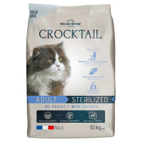 Сухой корм Pro-Nutrition Flatazor Crocktail Adult Sterilized Chicken для стерилизованных кошек, с курицей, 10 кг Сухой корм Pro-Nutrition Flatazor Crocktail Adult Sterilized Chicken для стерилизованных кошек, с курицей, 10 кг
