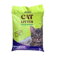 Деревний наповнювач Cat Litter для домашніх тварин, темний, 5 кг Деревний наповнювач Cat Litter для домашніх тварин, темний, 5 кг