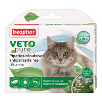 Капли Beaphar Veto Pure Spot on Cat от блох, клещей и комаров для кошек, био натуральные, цена за 1 пипетку Капли Beaphar Veto Pure Spot on Cat от блох, клещей и комаров для кошек, био натуральные, цена за 1 пипетку
