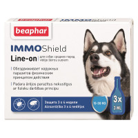 Краплі Beaphar IMMO Shield Line-on краплі від бліх, кліщів та комарів для собак вагою 15-30 кг, ціна за 1 піпетку Краплі Beaphar IMMO Shield Line-on краплі від бліх, кліщів та комарів для собак вагою 15-30 кг, ціна за 1 піпетку