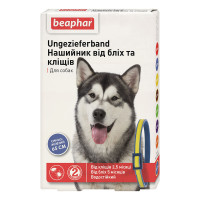 Ошейник Beaphar Ungezieferband от блох и клещей для собак, сине-желтый, 65 см Ошейник Beaphar Ungezieferband от блох и клещей для собак, сине-желтый, 65 см