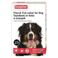 Нашийник Beaphar Flea&Tick Collar for Dog від бліх та кліщів для собак великих порід, чорний, 85 см Нашийник Beaphar Flea&Tick Collar for Dog від бліх та кліщів для собак великих порід, чорний, 85 см