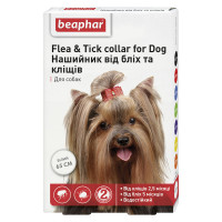 Ошейник Beaphar Flea&Tick Collar for Dog от блох и клещей для собак, белый, 65 см Ошейник Beaphar Flea&Tick Collar for Dog от блох и клещей для собак, белый, 65 см