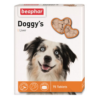 Вітамінізовані ласощі Beaphar Doggy’s Liver для собак, зі смаком печінки, 75 табл Вітамінізовані ласощі Beaphar Doggy’s Liver для собак, зі смаком печінки, 75 табл