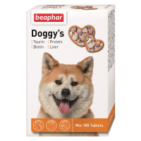 Вітамінізовані ласощі Beaphar Doggy’s Mix для собак, мікс, 180 табл Вітамінізовані ласощі Beaphar Doggy’s Mix для собак, мікс, 180 табл