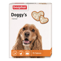 Витамизированное лакомство Beaphar Doggy's Senior для собак старше 7 лет, 75 табл Витамизированное лакомство Beaphar Doggy's Senior для собак старше 7 лет, 75 табл