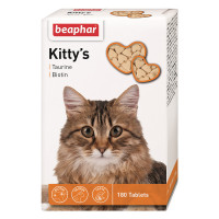 Вітамінізовані ласощі Beaphar Kitty’s Taurin Biotin для котів, з таурином та біотином, 180 табл Вітамінізовані ласощі Beaphar Kitty’s Taurin Biotin для котів, з таурином та біотином, 180 табл
