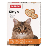 Вітамінізовані ласощі Beaphar Kitty’s Taurin Biotin для котів, з таурином та біотином, 75 табл Вітамінізовані ласощі Beaphar Kitty’s Taurin Biotin для котів, з таурином та біотином, 75 табл