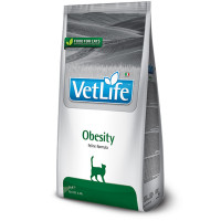 Сухий корм Farmina Vet Life Obesity для котів, дієтичне харчування для зниження зайвої ваги, 2 кг Сухий корм Farmina Vet Life Obesity для котів, дієтичне харчування для зниження зайвої ваги, 2 кг