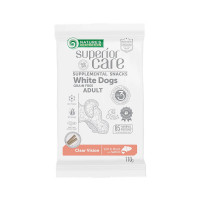 Беззернові ласощі Natures Protection Superior Care для білих собак, для підтримки зору, з лососем, 110 г Беззернові ласощі Natures Protection Superior Care для білих собак, для підтримки зору, з лососем, 110 г