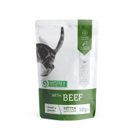 Влажный корм Natures Protection Kitten Beef, для котят, с говядиной, 100 г Влажный корм Natures Protection Kitten Beef, для котят, с говядиной, 100 г