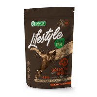 Беззерновий сухий корм Natures Protection Lifestyle Sterilised для стерилізованих котів, з лососем та крилем, 400 г Беззерновий сухий корм Natures Protection Lifestyle Sterilised для стерилізованих котів, з лососем та крилем, 400 г