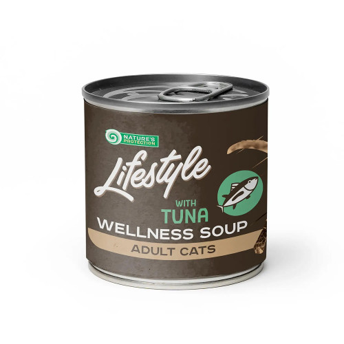Консерви Natures Protection Lifestyle Sensetive Digestion Tuna для котів з чутливим травленням, тунцевий суп, 140 мл