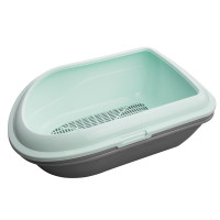 Туалет AnimAll CNR-130 для кошек, под наполнитель, с сеткой, мятный, 57×39×23 см