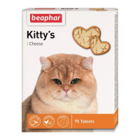 Витаминизированное лакомство Beaphar Kitty’s Cheese для кошек, с сыром, 75 табл Витаминизированное лакомство Beaphar Kitty’s Cheese для кошек, с сыром, 75 табл