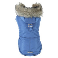 Куртка утеплена Croci Blue Parka для собак, зима, синій, L, 30 см Куртка утеплена Croci Blue Parka для собак, зима, синій, L, 30 см