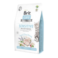 Сухой корм Brit Care Cat Sensitive GF Allergy Management для кошек с чувствительным пищеварением, с насекомыми и селедкой, 2 кг Сухой корм Brit Care Cat Sensitive GF Allergy Management для кошек с чувствительным пищеварением, с насекомыми и селедкой, 2 кг