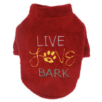 Батник Paw Star Plush для собак, размер S, бургундия Батник Paw Star Plush для собак, размер S, бургундия
