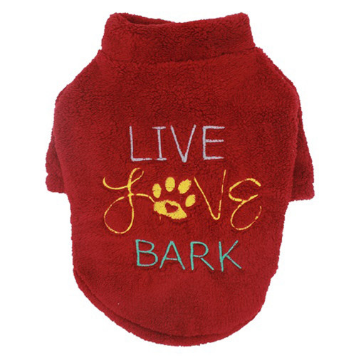 Батник Paw Star Plush для собак, розмір M, бургундія
