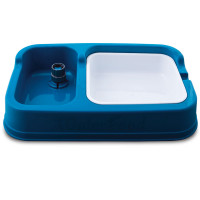 Миска Georplast Waterfood для корму, для собак і котів, з адаптером під пляшку для води, 34×20.5×7 см Миска Georplast Waterfood для корму, для собак і котів, з адаптером під пляшку для води, 34×20.5×7 см