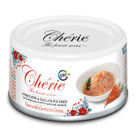 Консерви Cherie Urinary Care для котів, шматочки тунця та моркви в соусі, 80 г Консерви Cherie Urinary Care для котів, шматочки тунця та моркви в соусі, 80 г